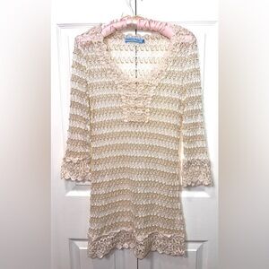 Solitaire Swim Crochet Cover Up Dress – Size M